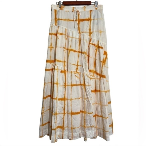 SWF Revolve Anthropologie Sunscape Tie Dye Tiered Maxi Skirt size medium NWT - Picture 5 of 6